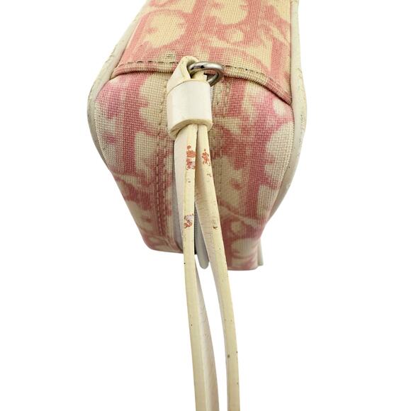 Christian Dior Pink Trotter Monogram 2 Denim Wristlet Pouch - Picture 16 of 16